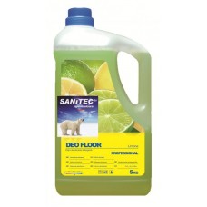 Čistilo za tla, trda, DEO FLOOR LIMONE, vonj limone, močno odišavljeno, 5 L, Sanitec