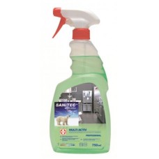  MULTI AKTIV, čistilo za maščobe + dezinfekcija z razpršilko, 750 ml, Sanitec