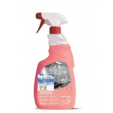 Sredstvo za jeklo + razmaščevalec SGRASSACCIAIO, z razpršilko, 750 ml, Sanitec